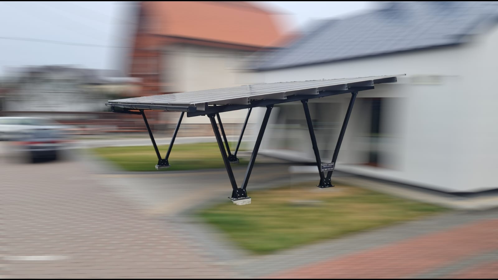 Carport dwustanowiskowy dla III strefy śniegowej I wiatrowej 2